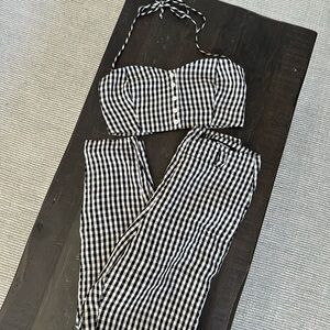 Reformation Gingham Claudia set